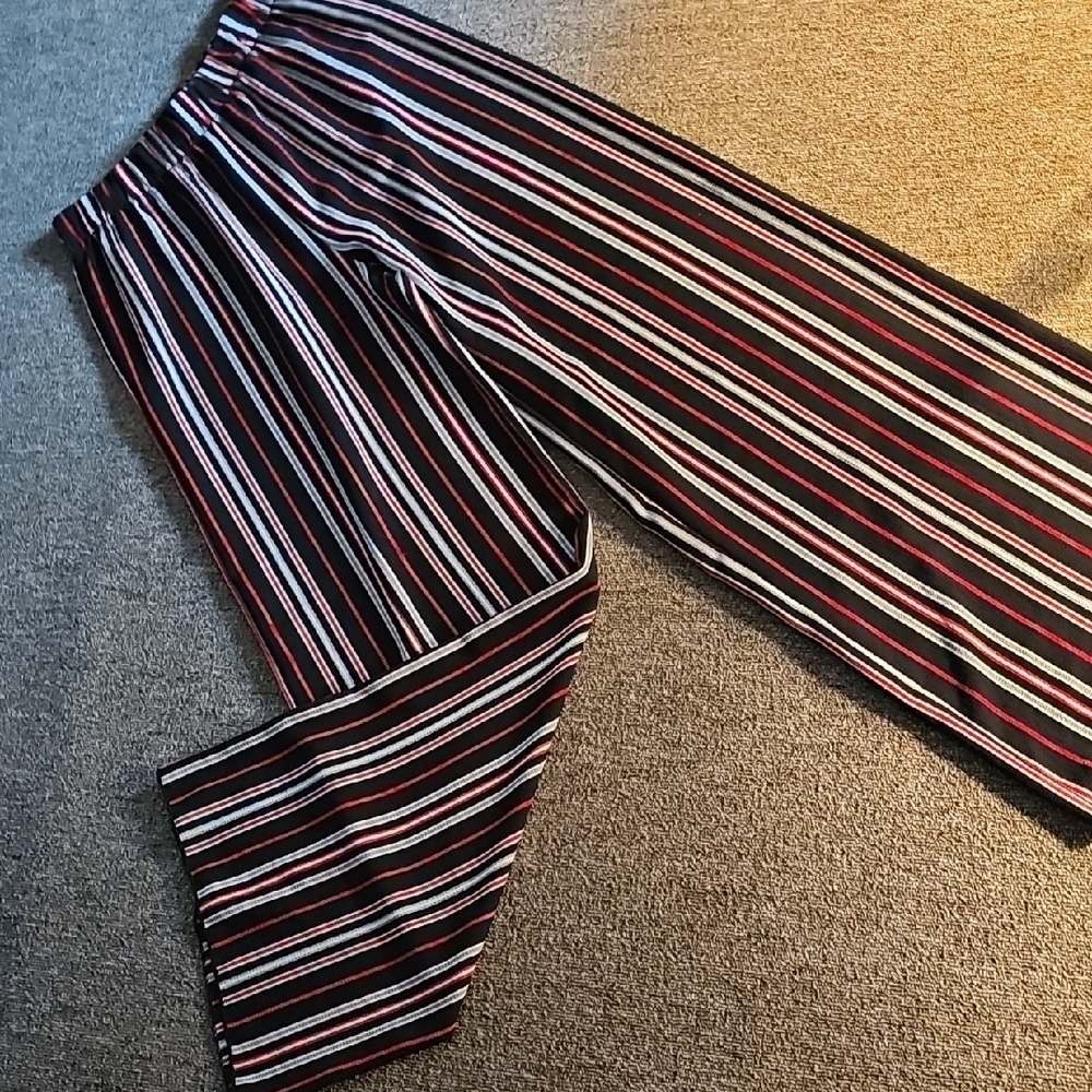 Striped Black and Red Pants